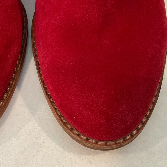 JEFFREY CAMPBELL Rosalee Red Suede Bootie Size 7.5 Like New - Picture 4 of 9